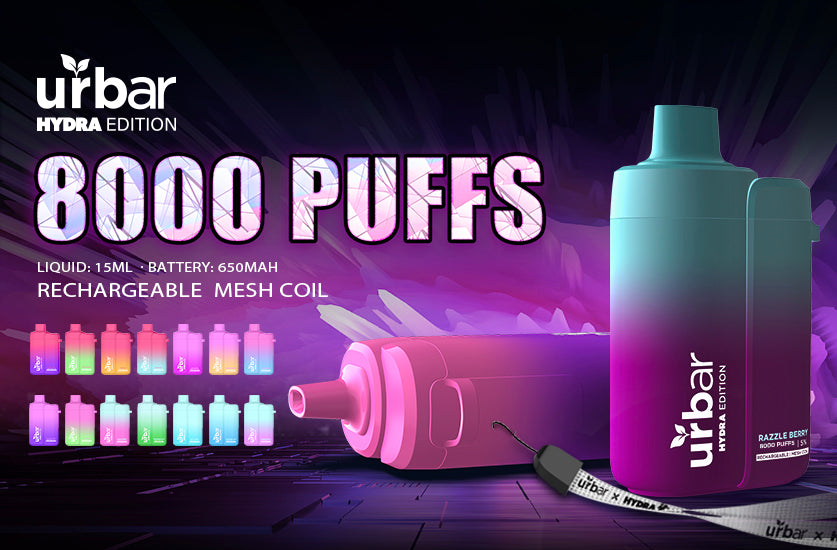 Urbar X HYDRA | 5000 Puffs | 1st Ever Puff Counter - Very Berry Ice Urbar X Hydra Urbar X HYDRA | 5000 Puffs | 1st Ever Puff Counter - Very Berry Ice Urbar X Hydra