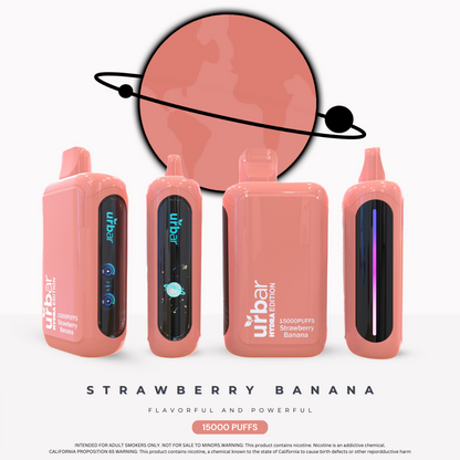 Urbar X HYDRA | 15000 Puffs - STRAWBERRY BANANA | Pack Of 1 - Urbar X Hydra