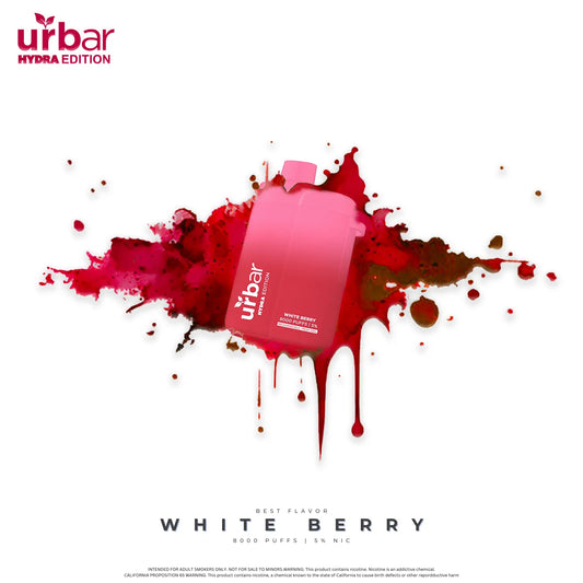 Urbar X HYDRA | 8000 Puffs - WHITE BERRY | Pack Of 1 - Urbar X Hydra