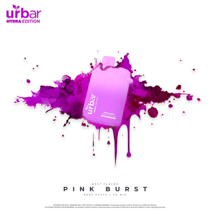 Urbar X HYDRA | 8000 Puffs - PINK BURST | Pack Of 1 - Urbar X Hydra