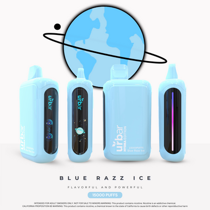 Urbar X HYDRA | 15000 Puffs - BLUE RAZZ ICE | Pack Of 1 - Urbar X Hydra