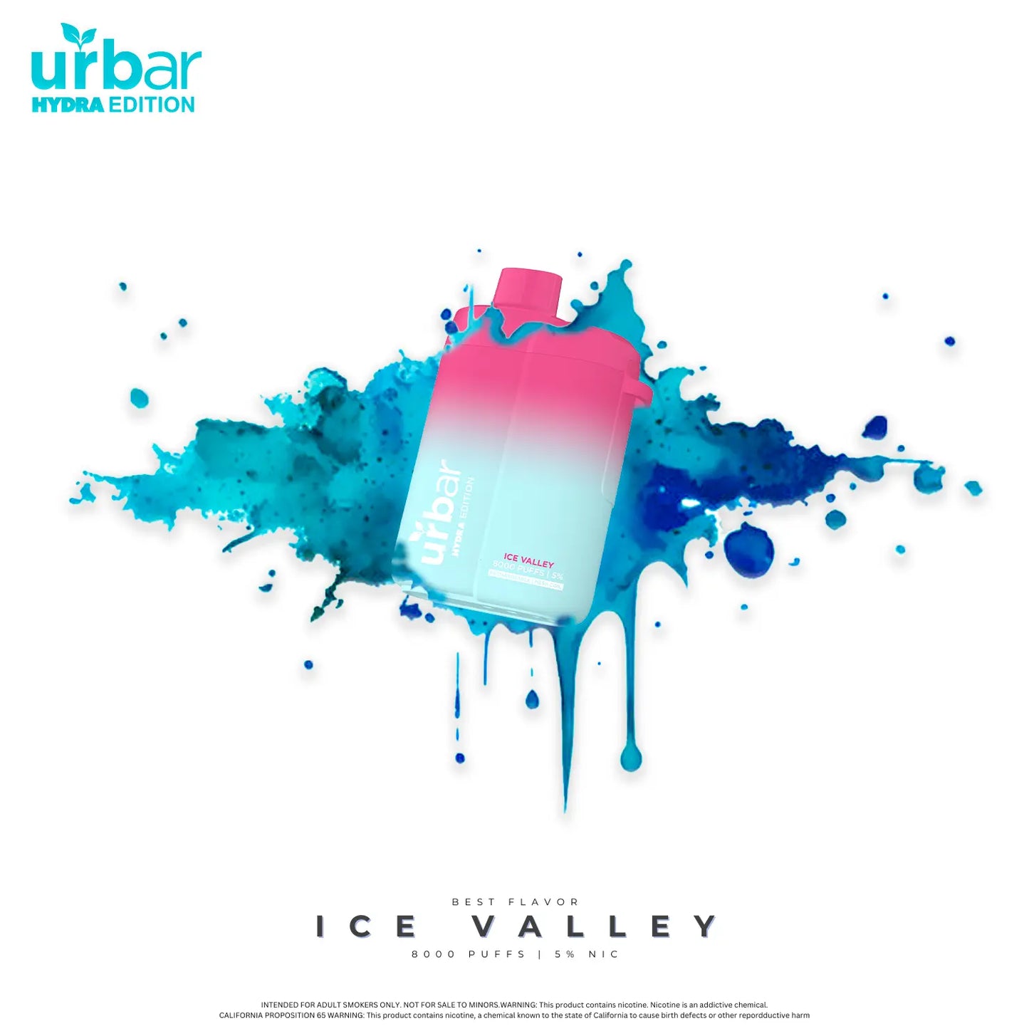 Urbar X HYDRA | 8000 Puffs - ICE VALLEY | Pack Of 1 - Urbar X Hydra