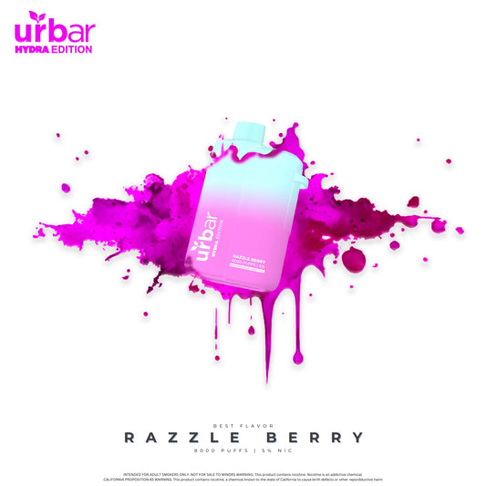 Urbar X HYDRA | 8000 Puffs - RAZZLE BERRY | Pack Of 1 - Urbar X Hydra