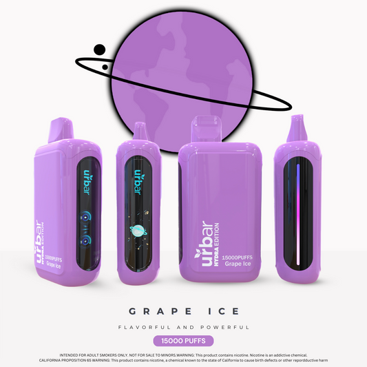 Urbar X HYDRA | 15000 Puffs - GRAPE ICE | Pack Of 1 - Urbar X Hydra