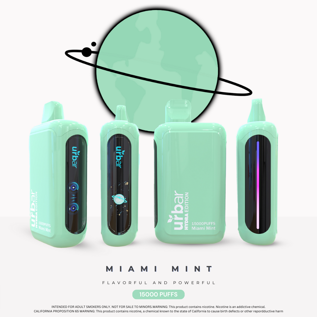 Urbar X HYDRA | 15000 Puffs - MIAMI MINT | Pack Of 1 - Urbar X Hydra