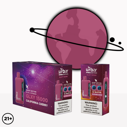 Urbar X HYDRA | 15000 Puffs - CALIFORNIA CHERRY | Pack Of 1 - Urbar X Hydra