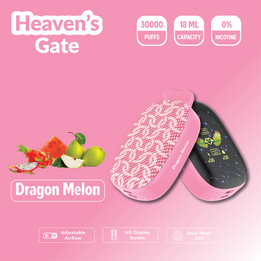 Heaven's Gate Zero Addiction | 30000 Puffs - DRAGON MELON