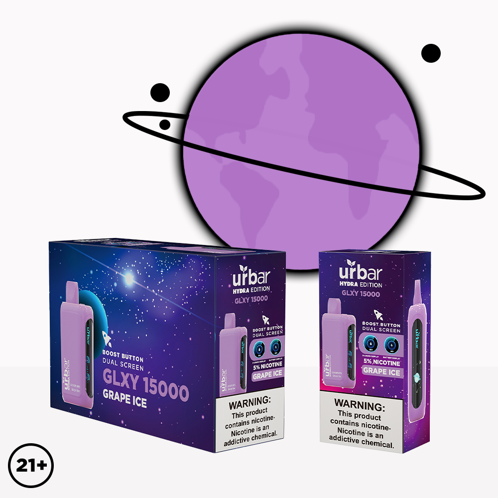 Urbar X HYDRA | 15000 Puffs - GRAPE ICE | Pack Of 1 - Urbar X Hydra