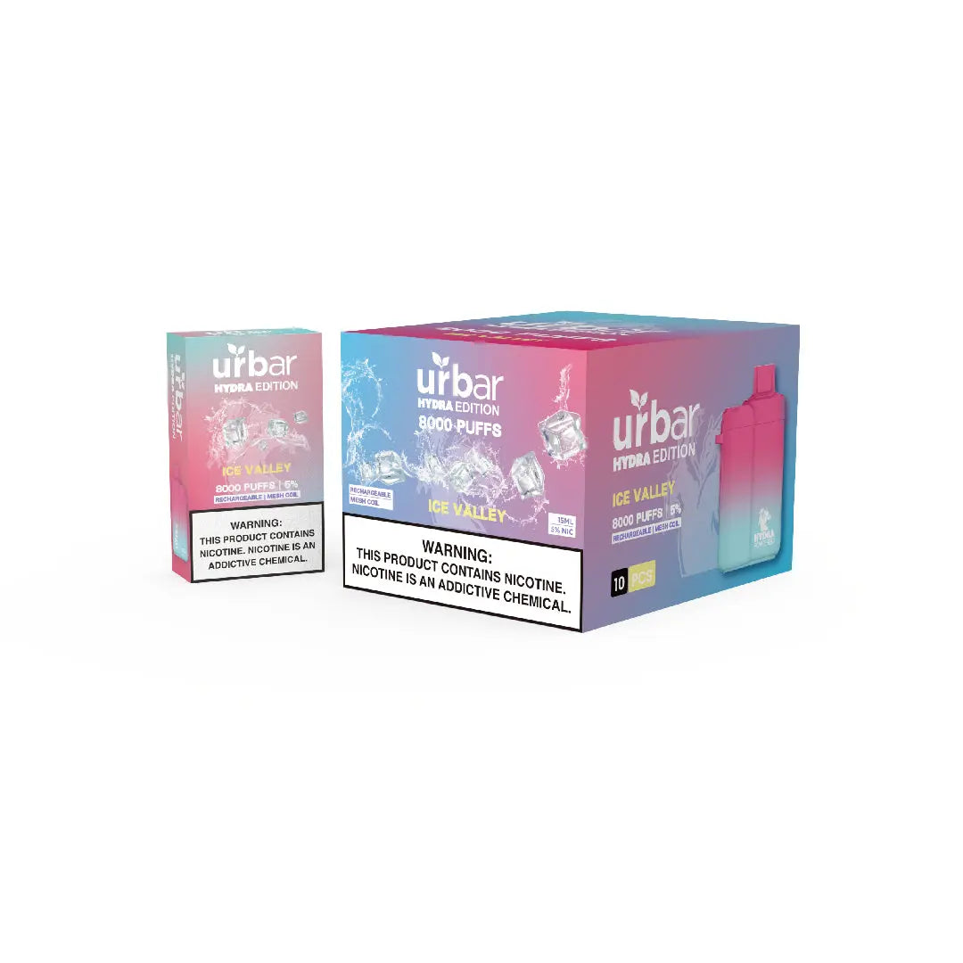 Urbar X HYDRA | 8000 Puffs - ICE VALLEY | Pack Of 1 - Urbar X Hydra