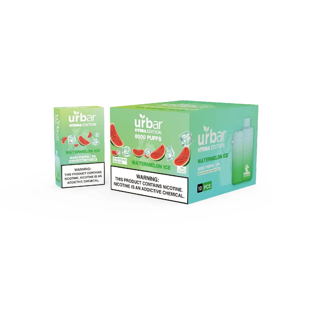 Urbar X HYDRA | 8000 Puffs - WATERMELON ICE | Pack Of 1 - Urbar X Hydra