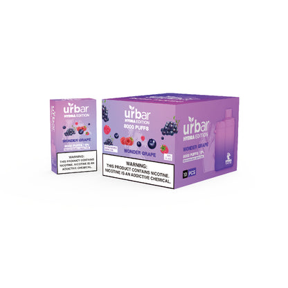 Urbar X HYDRA | 8000 Puffs - WONDER GRAPE | Pack Of 1 - Urbar X Hydra